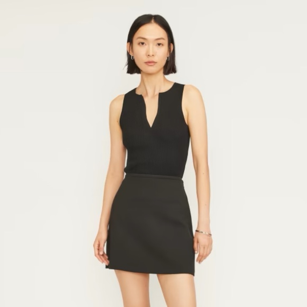 NWOT, Everlane The Dream Mini Skirt, XS Black